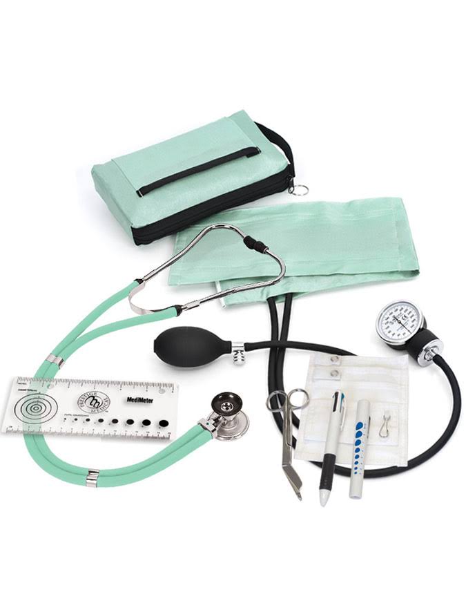 Prestige Medical Aneroid Sphygmomanometer / Sprague-Rappaport Nurse Kit - Aqua Sea