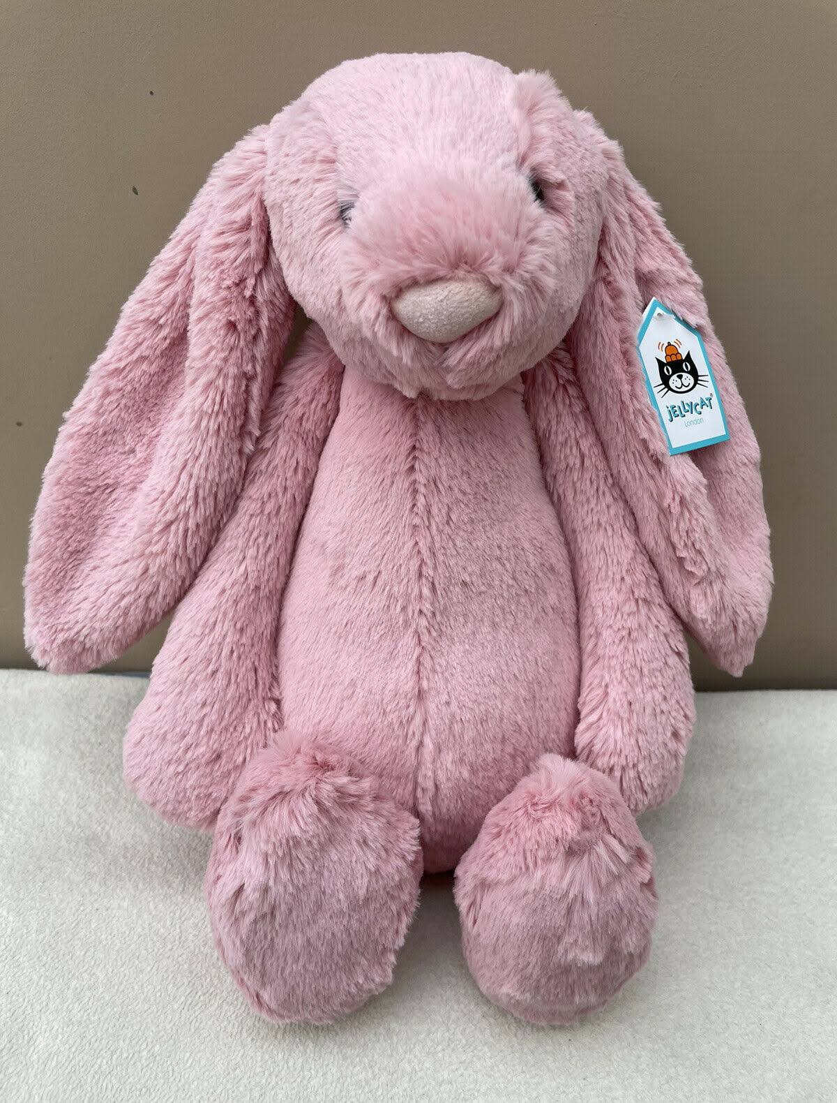 New Jellycat Large Bashful Petal Bunny Rabbit Soft Toy Comforter Pink BNWT