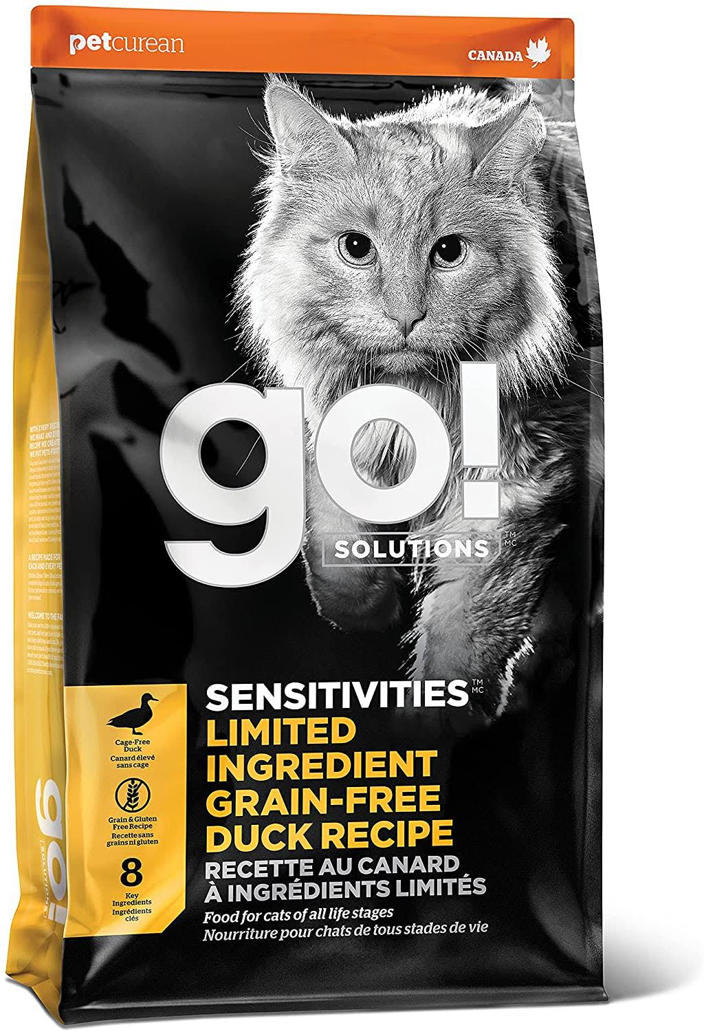 Go! Solutions Sensitivities Limited Ingredient Grain-Free Duck Cat Food [3lb]
