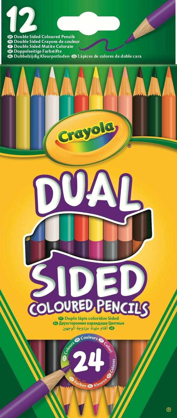 Crayola 12 Dual Sided Coloured Pencils