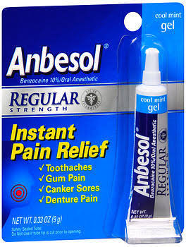Anbesol Pain Relief Gel - Cool Mint, 9g