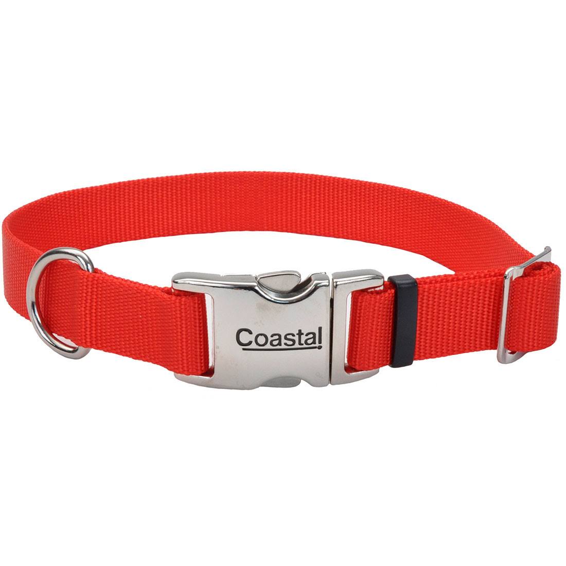 Coastal Pet Products Adjustable Nylon Collar - Red