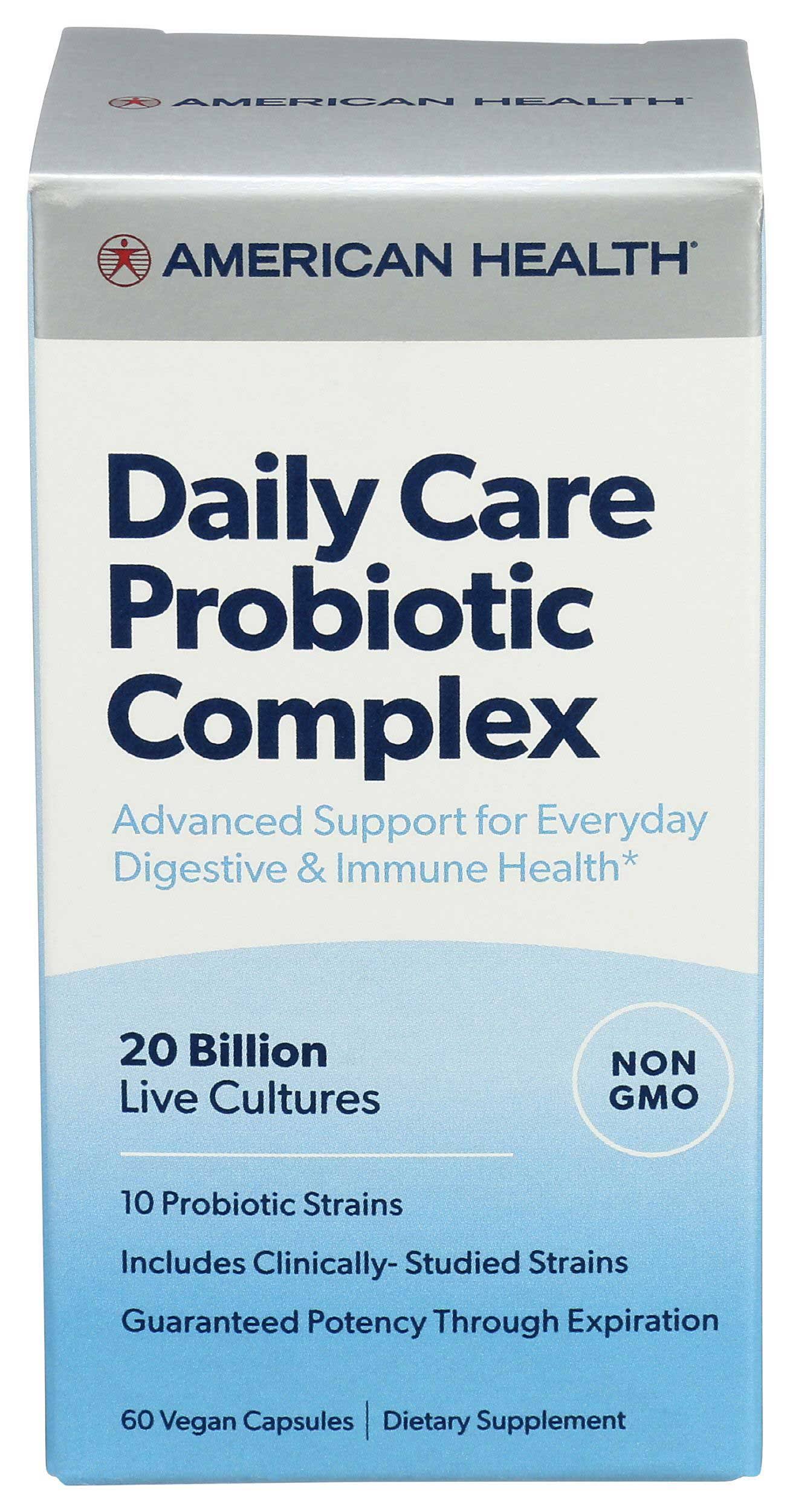 American Health Daily Care Probiotic Complex 60 Vegan Capsules