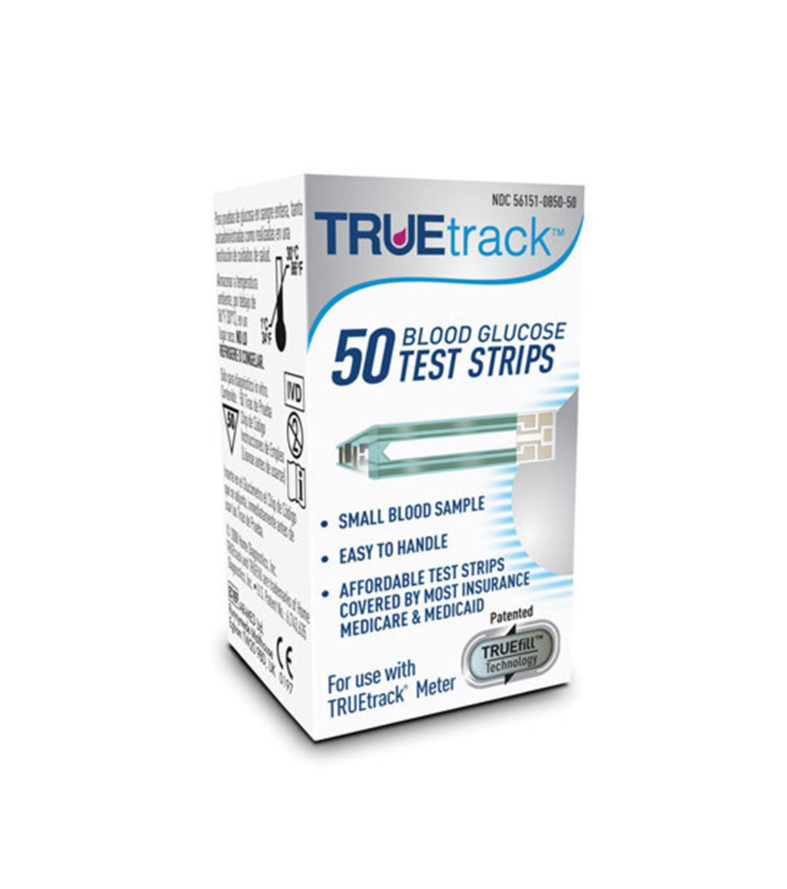 Truetrack Blood Glucose Test Strips - 50ct