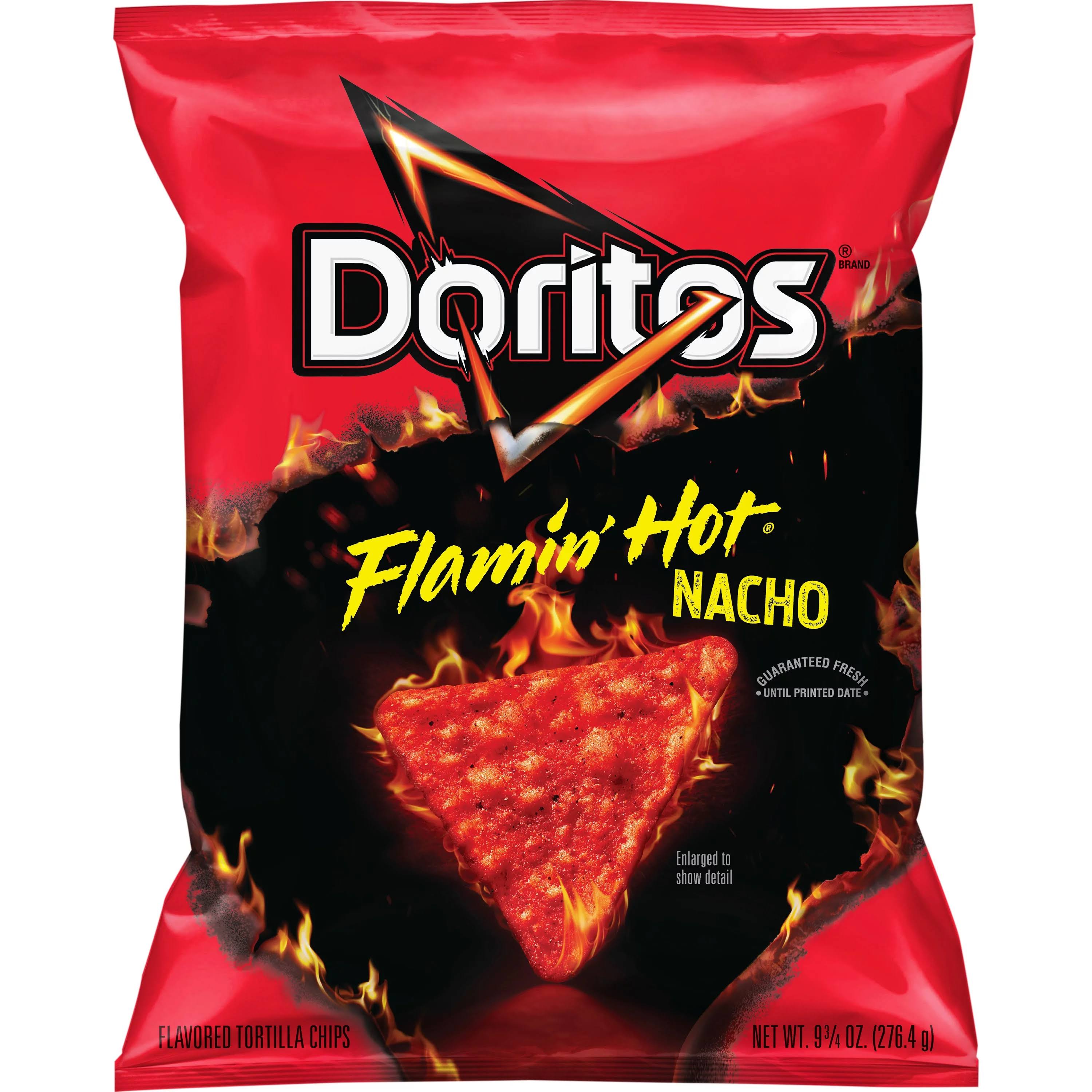 Doritos Tortilla Chips Flamin' Hot Nacho, 9.25 Oz