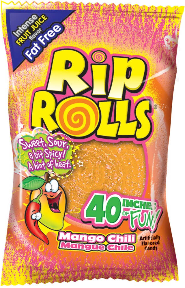 Rip Rolls Sour Candy Chili Mango