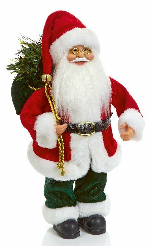 Premier Standing Santa with Sack, 30cm