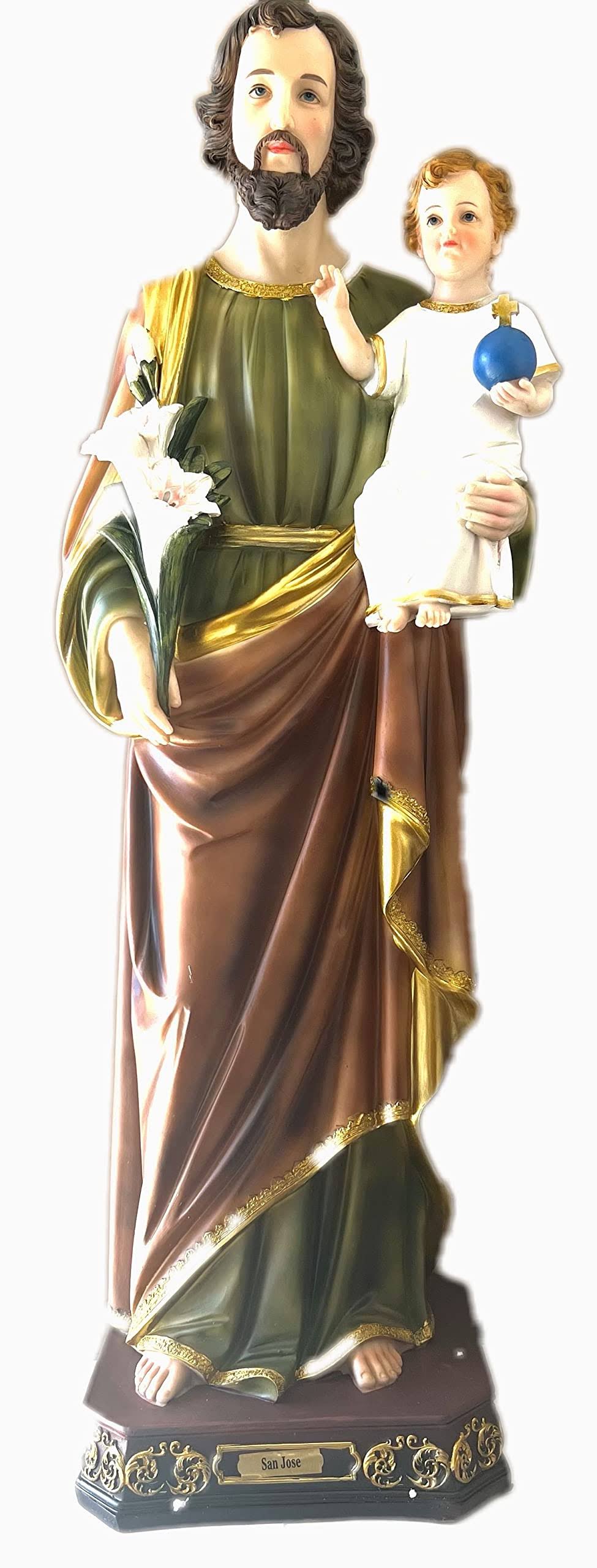 Saint Joseph /San Jose Statue 36" Tall Religion for Inside and Outside