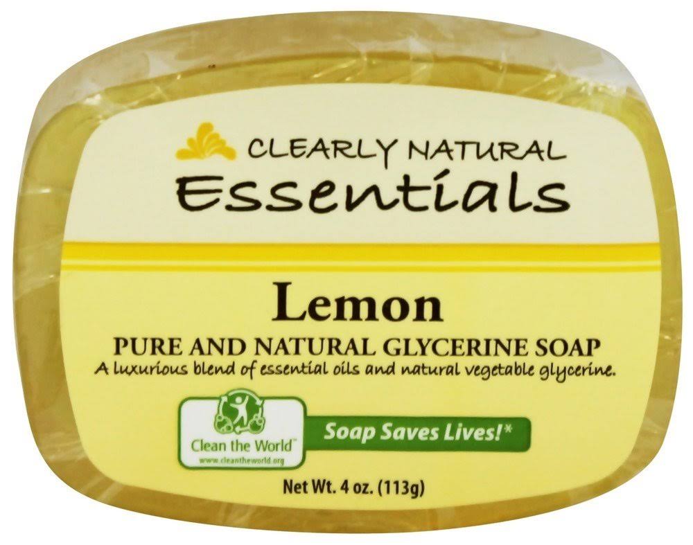 Clearly Natural Essentials Glycerine Soap - Lemon, 113g