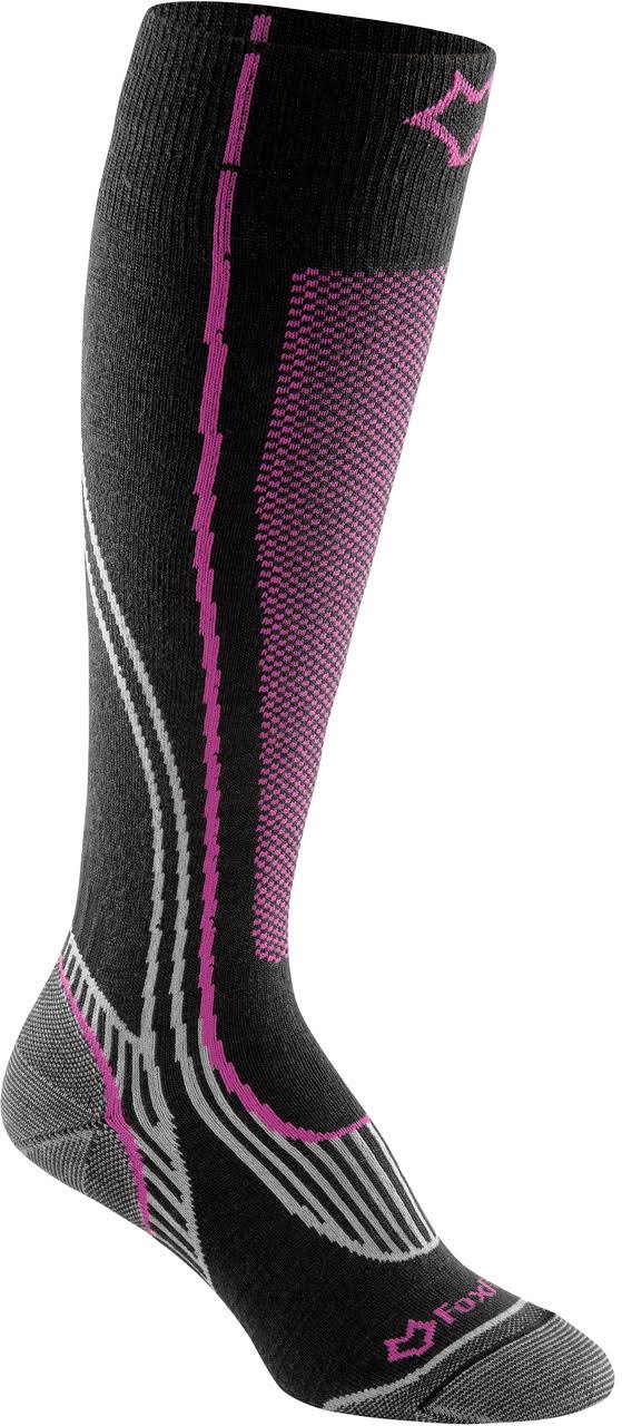 Fox River 546381 Sugarloaf Ski Sock Black & Purple - Medium