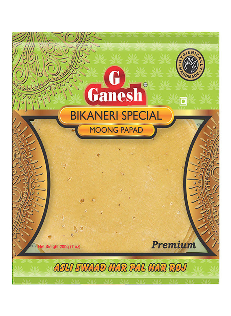 Ganesh Bikaneri Special Moong Papad 200G - India Grocery Delivery