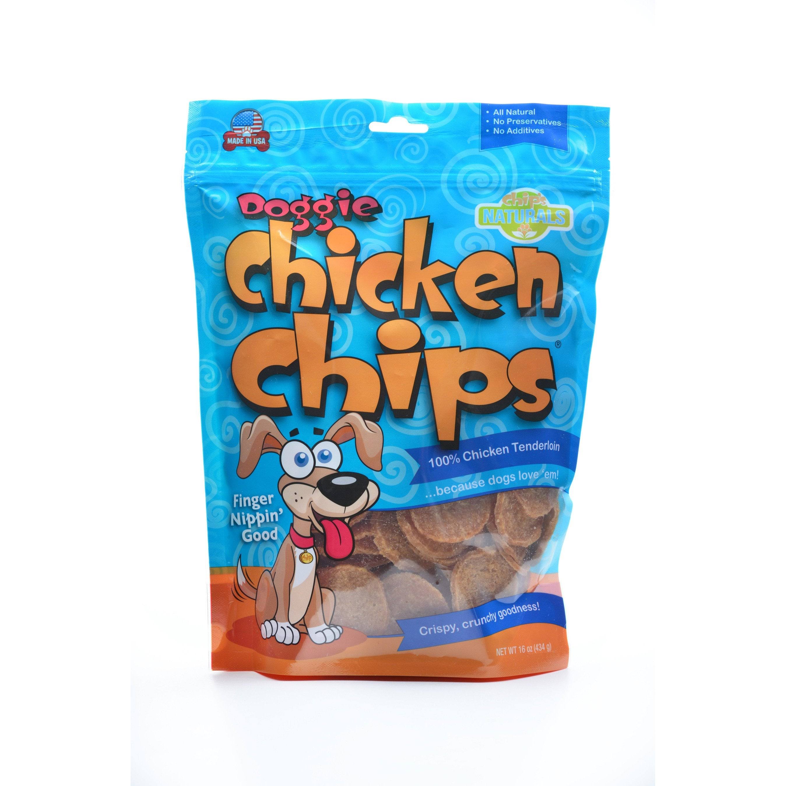 Doggie Chicken Chips Dog Treats 16 oz