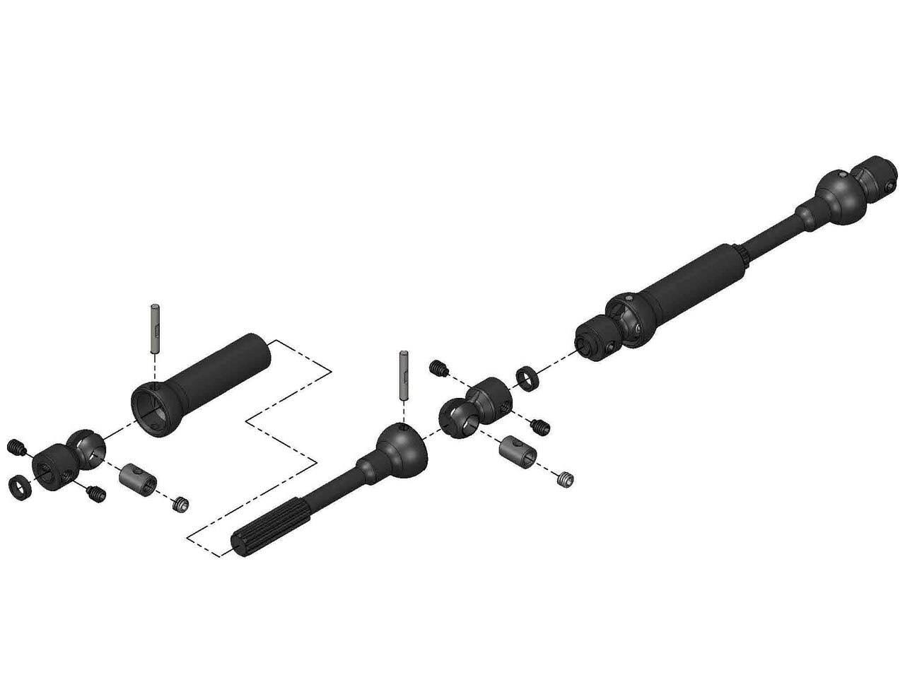 Mip 18120 X-Duty Center Drive Kit - 110mm x 135mm, 5mm Hubs