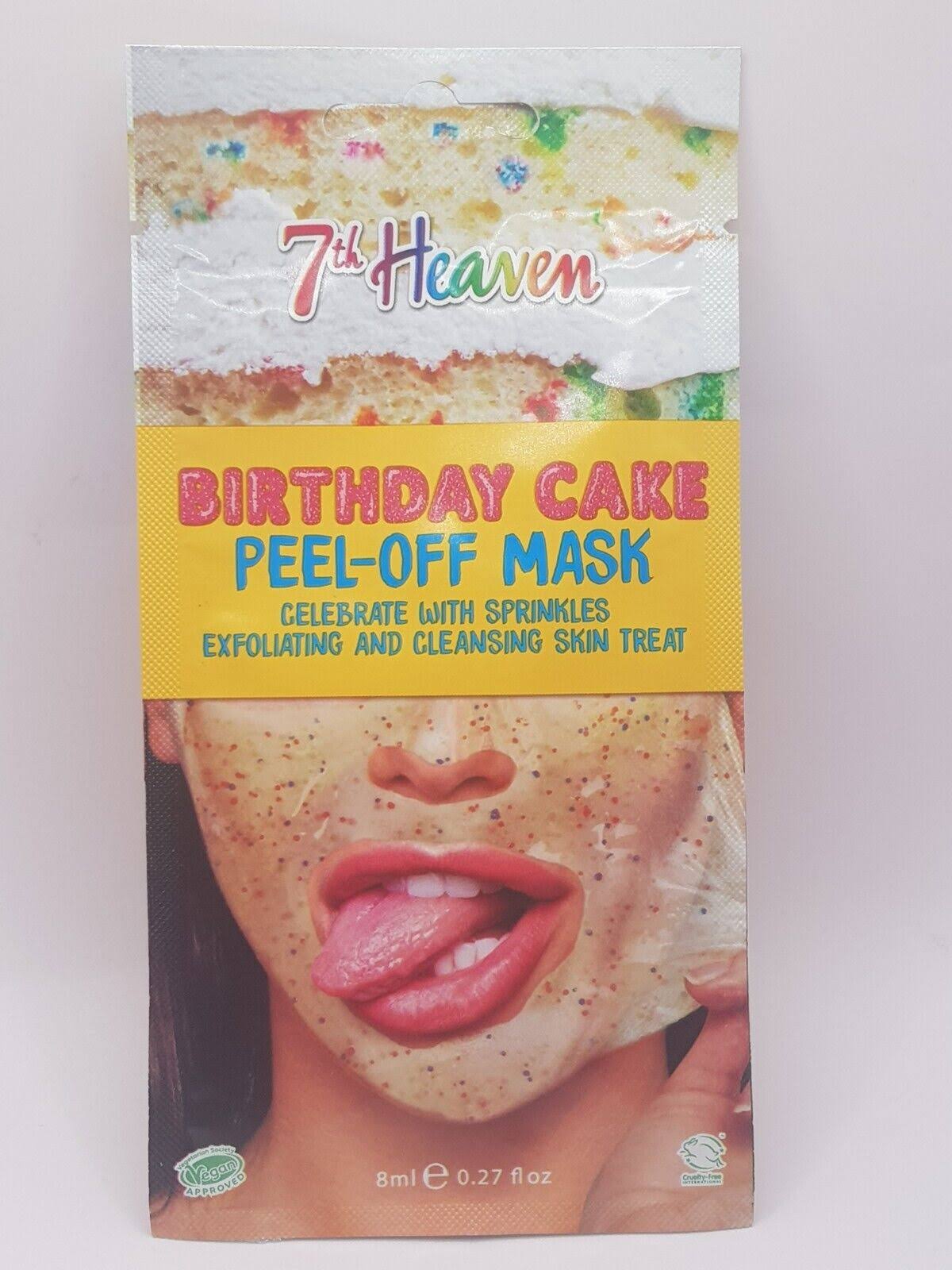 7th Heaven Birthday Cake Peel-Off Mask 8ml (B36)