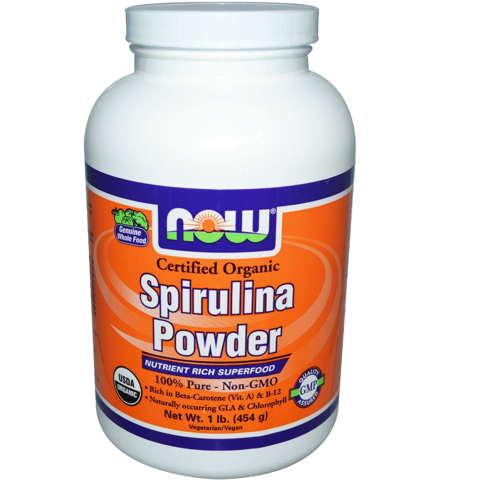 Now Foods Organic Spirulina Powder - 454g