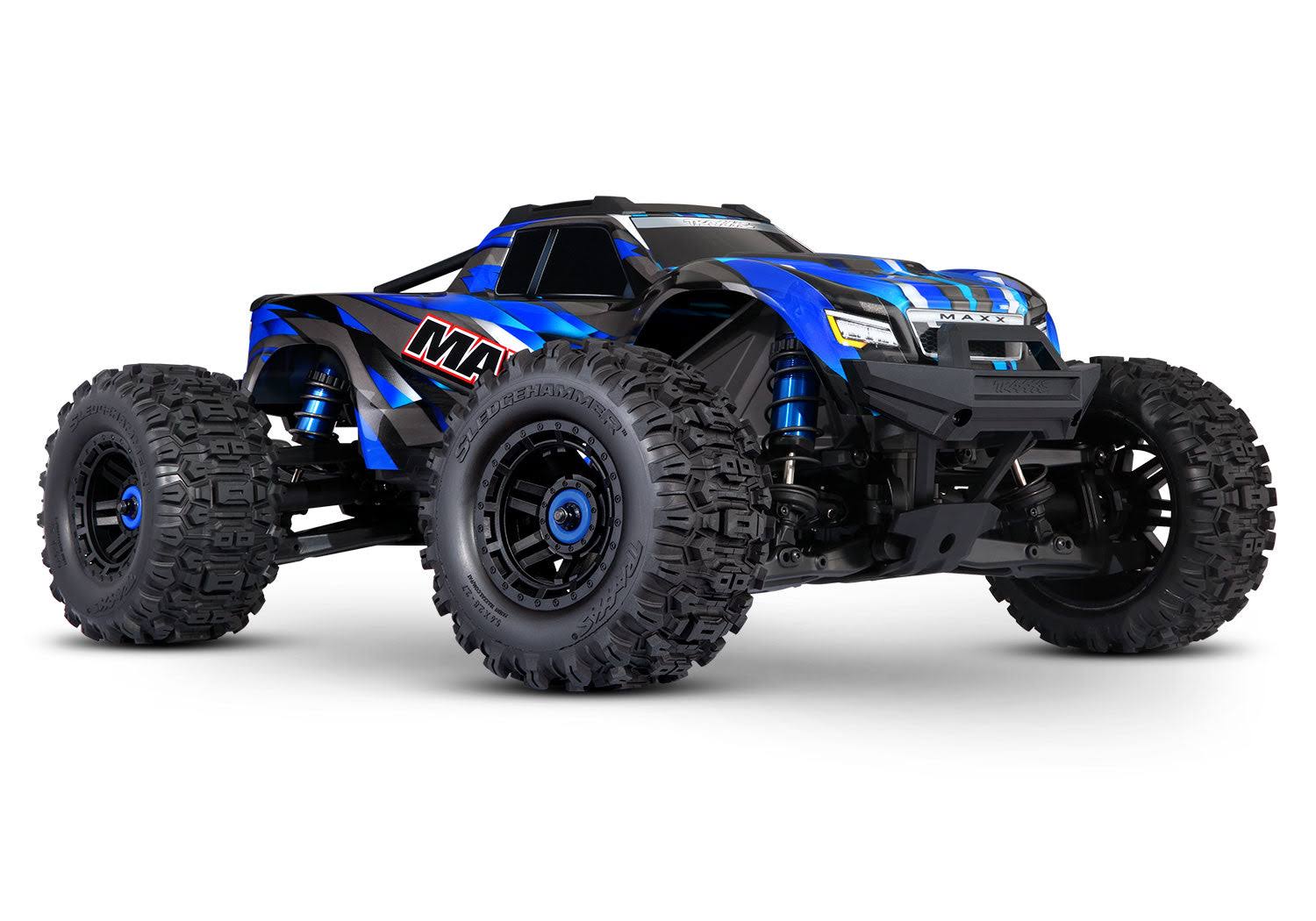 Traxxas 89086-4 Maxx V2 With Widemaxx 1/10 Electric RC Monster Truck Blue