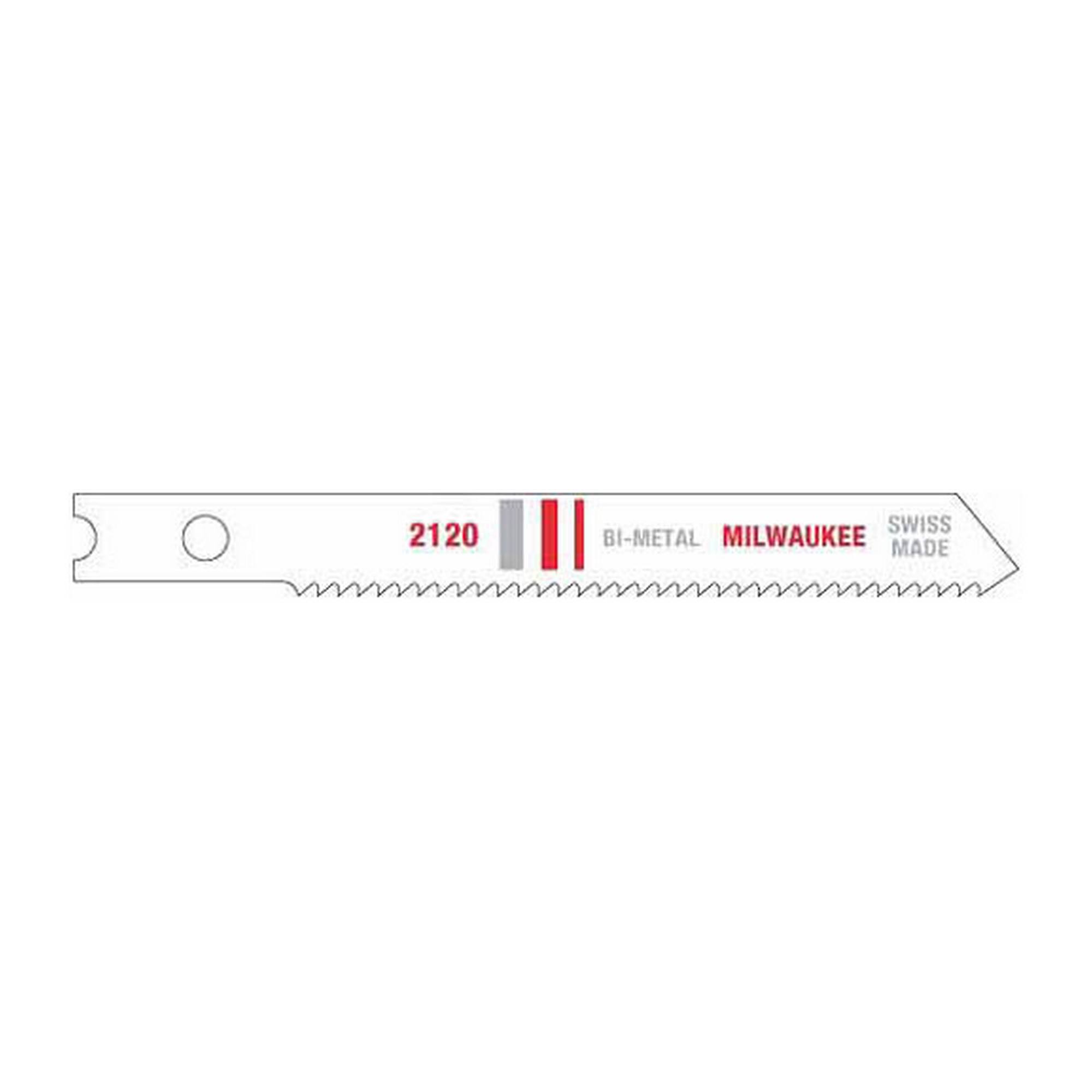 Milwaukee 48-42-2120 2-3/4 18 Tpi B-Metal Jig Saw Blade (5 Pk)