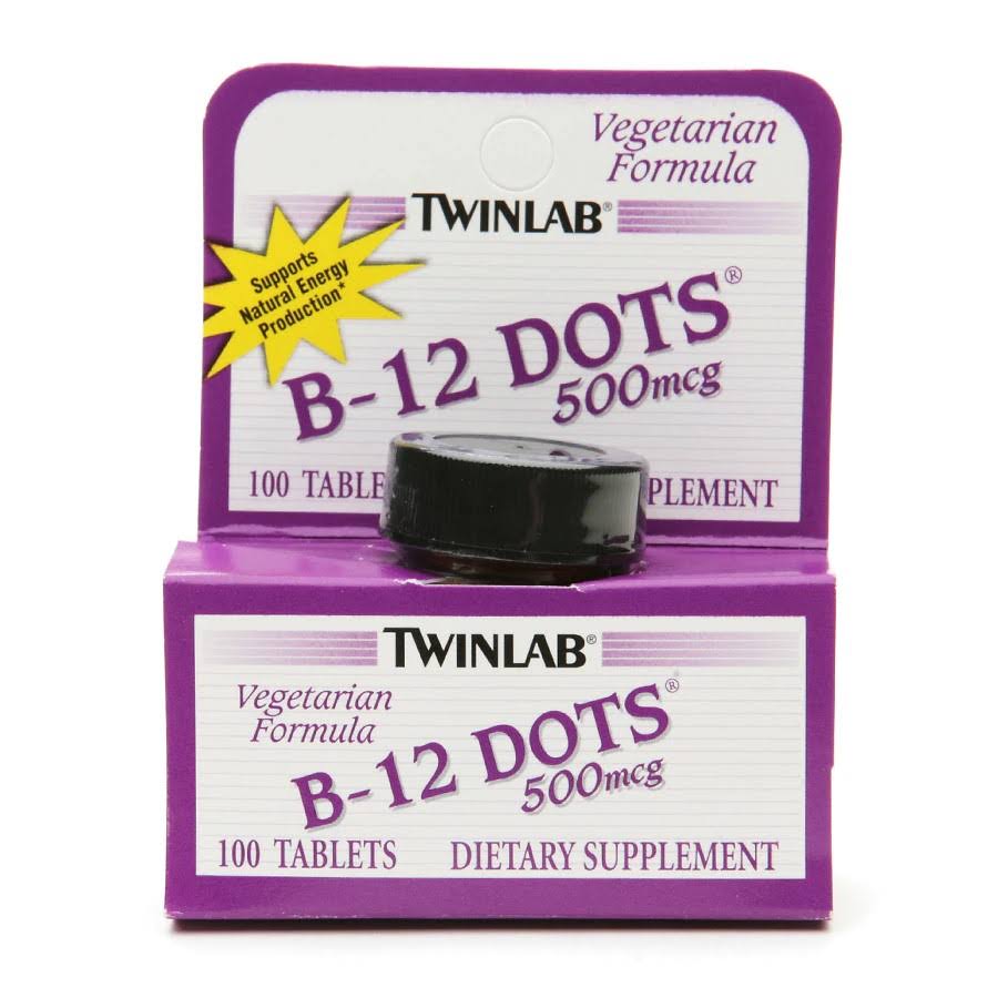 Twinlab B-12 Dots Dietary Supplement - 100 Tablets