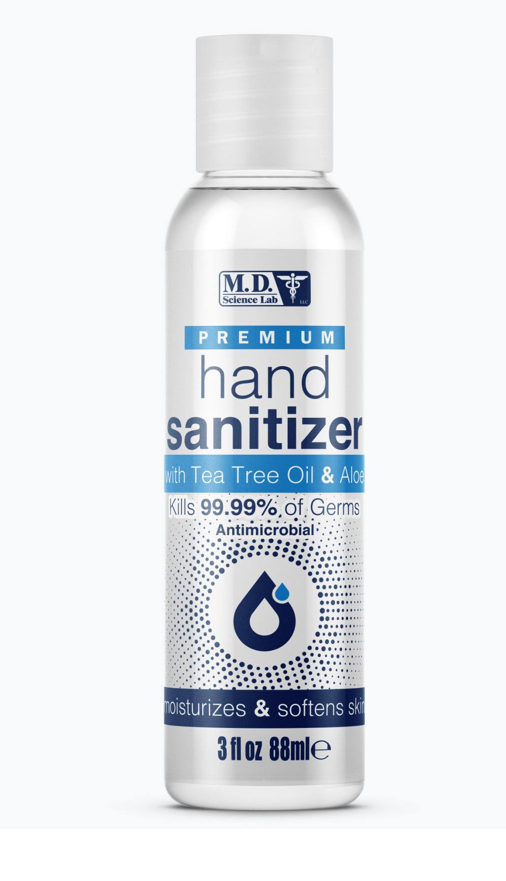 Premium Hand Sanitizer with Tea Tree Oil & Aloe - 3 oz.