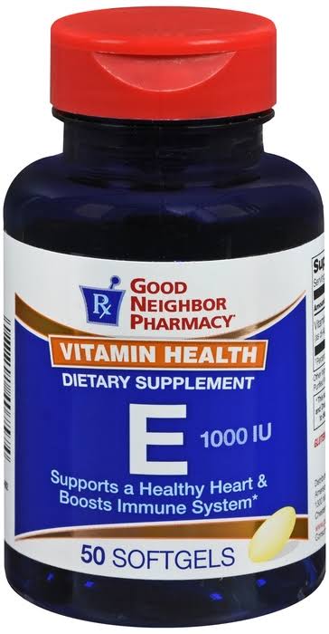 GNP Vitamin E 1000 IU Softgels 450 MG 50 Counts