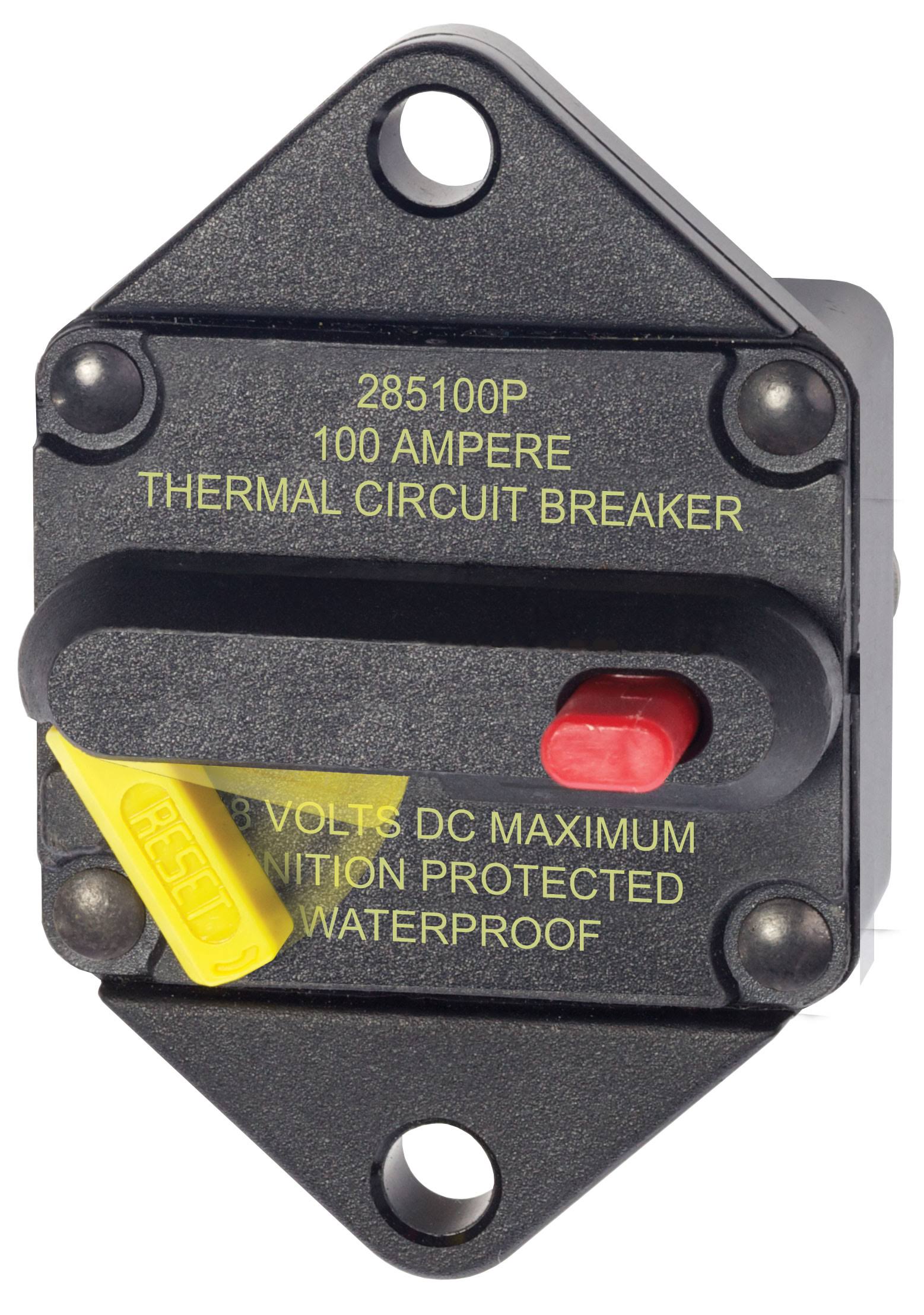 Blue Sea 7087 100 Amp Circuit Breaker Panel Mount 285 Series