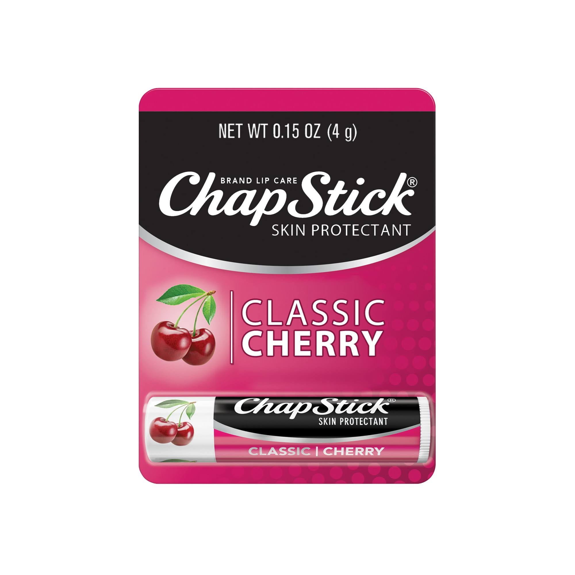Chap Stick Classic Lip Balm Tube - Cherry Flavor, 0.15oz