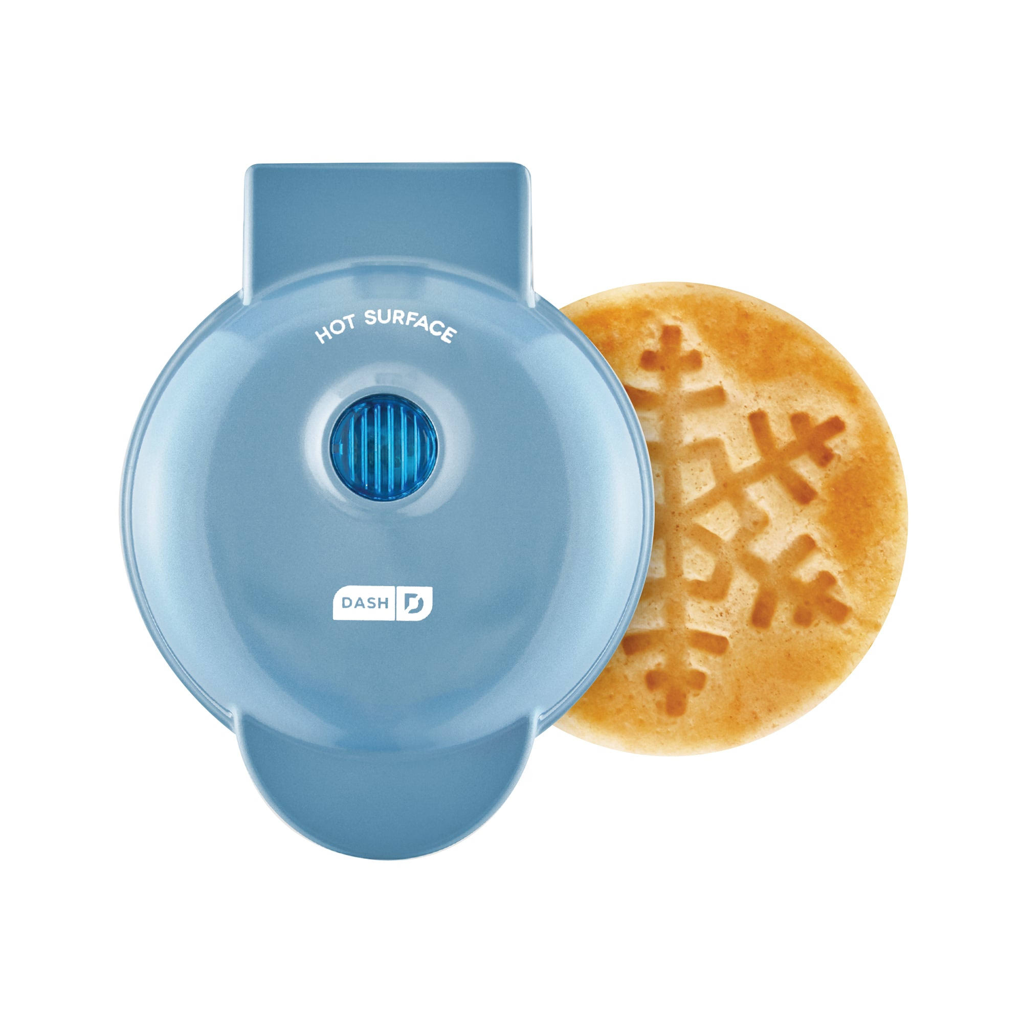 Dash Mini Maker Waffle, Snowflake - Blue