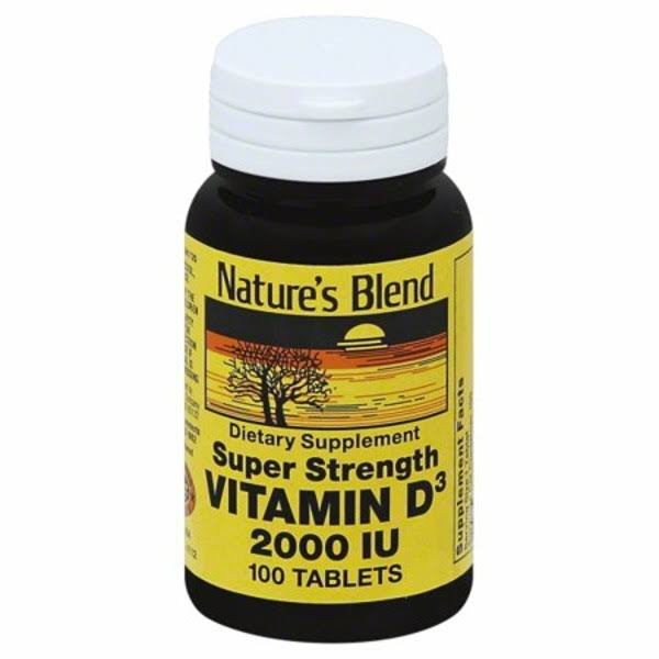 Nature's Blend Vitamin D3 - 2000 IU, 100 Tablets