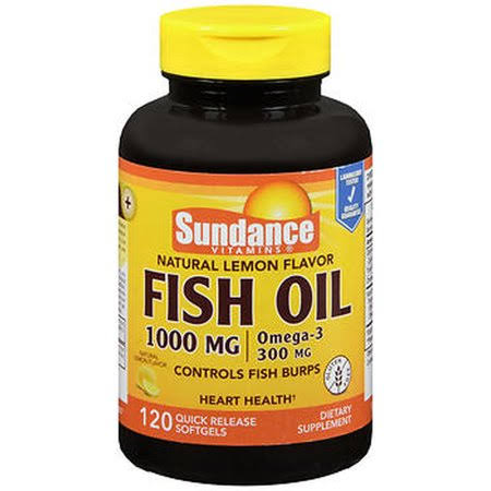 Sundance Fish Oil 1000 MG Natural Lemon Flavor - 120ct