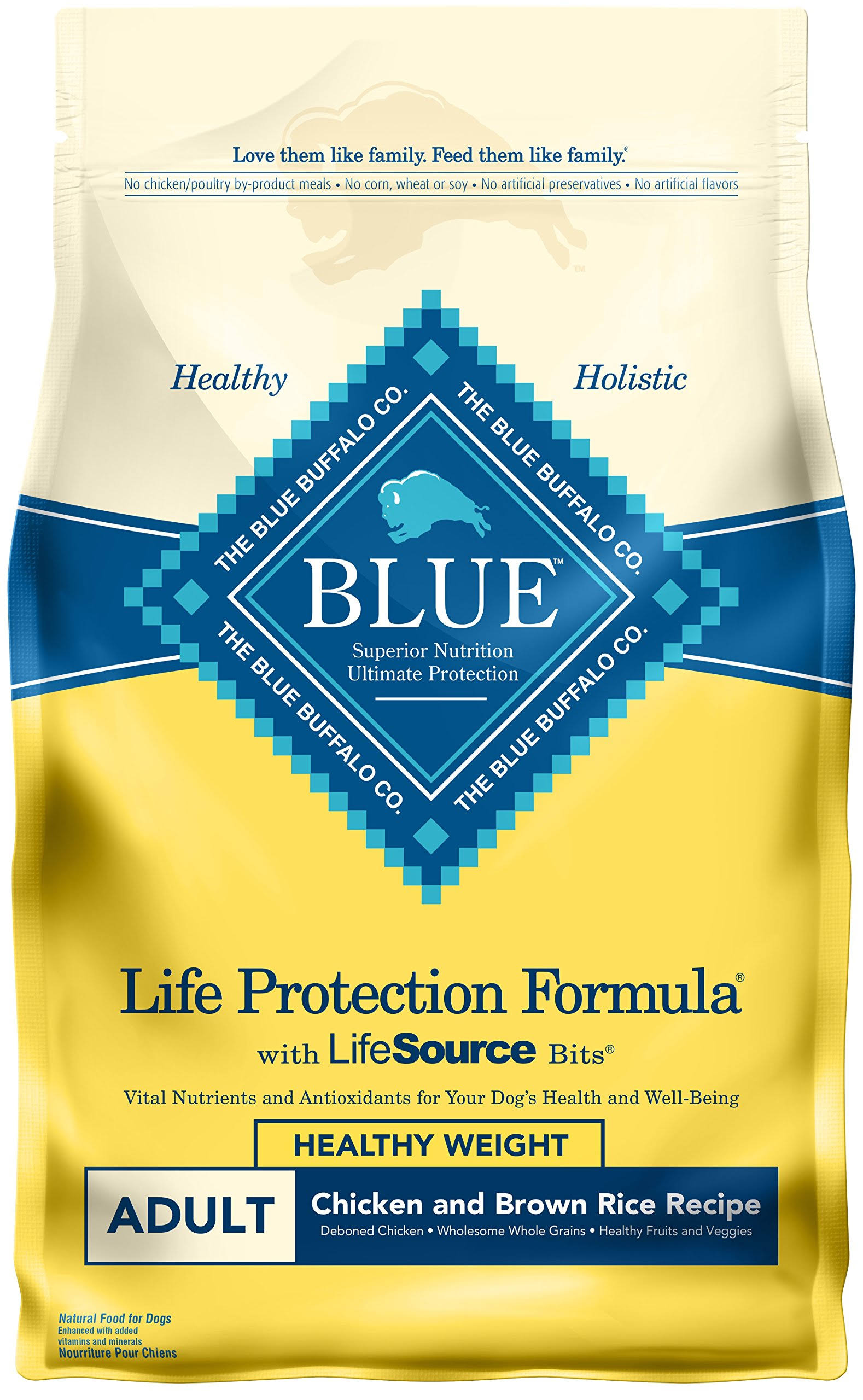 Blue Buffalo Life Protection Formula Dry Adult Dog Food - Healthy Weight, Chicken & Brown Rice