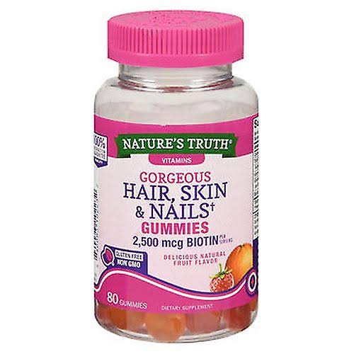 Nature's Truth Hair Skin & Nails Supplement - 500mcg, 165 Liquid Softgels