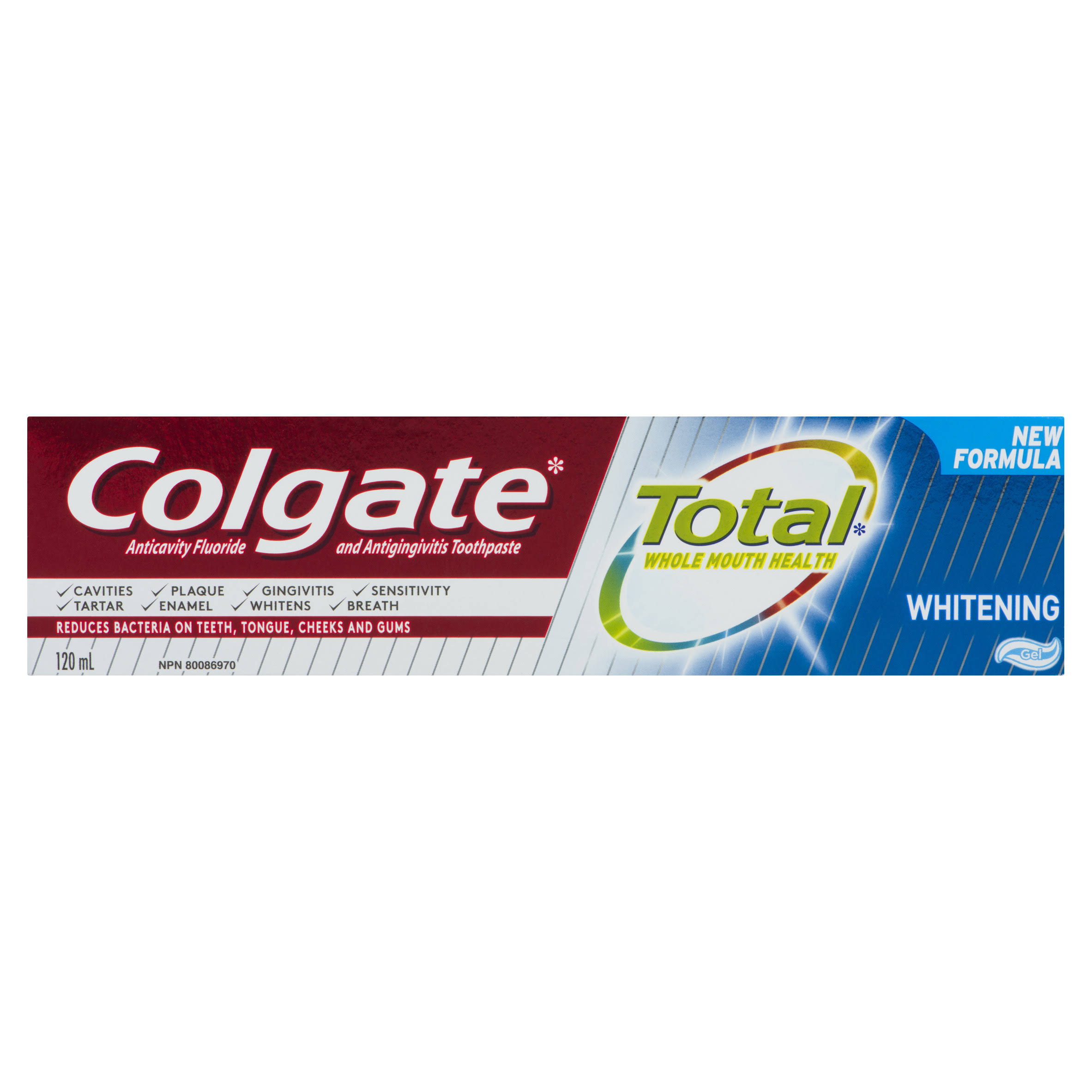 Colgate Total Whitening Toothpaste, Gel 120 ml