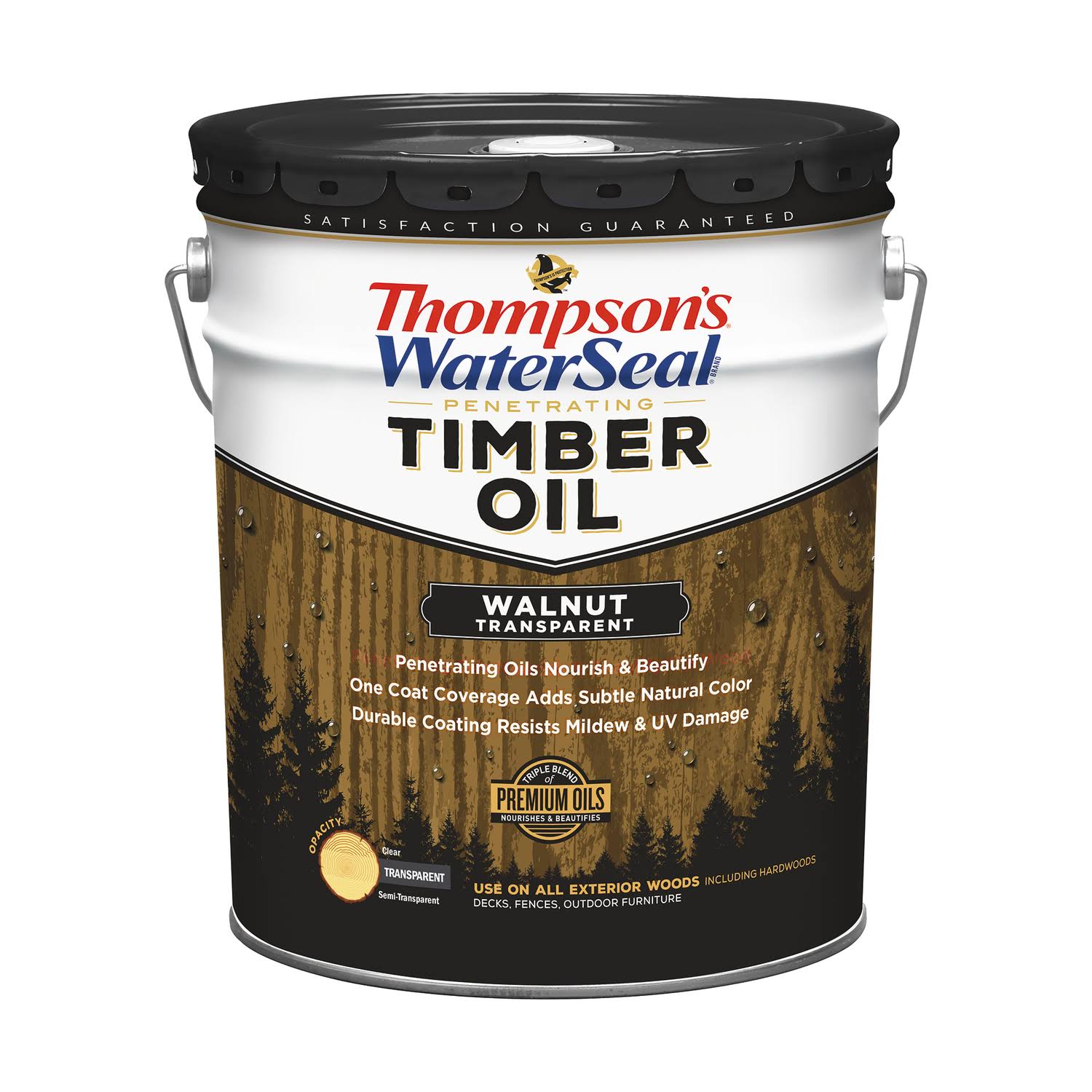 Thompsons Waterseal 1895143 Penetrating Timber Oil - Walnut Transparent, 5gal