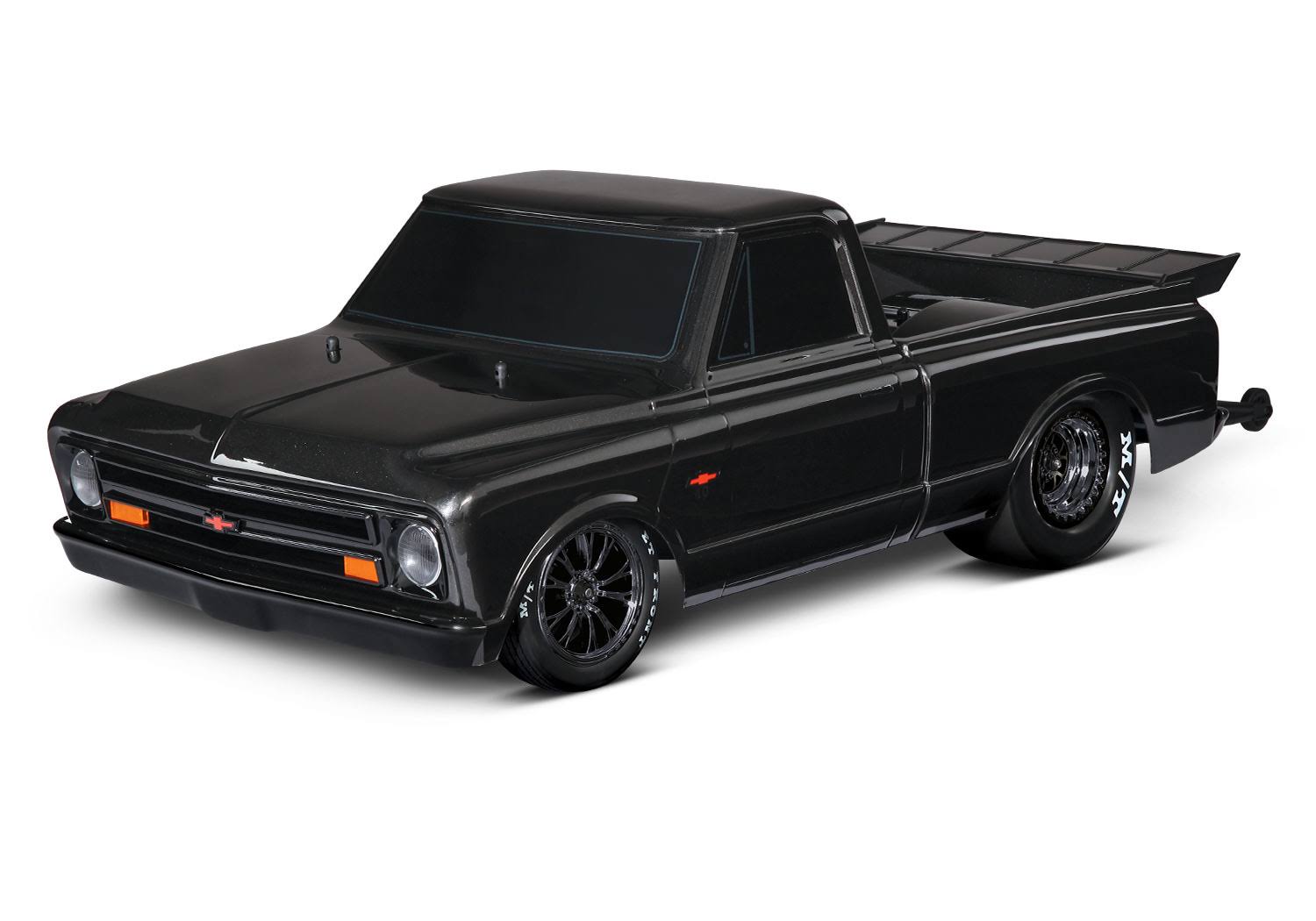 94076-4 Black Drag Slash: Fully Assembled, Ready-To-Race , with 1967 Chevrolet C10 Licensed Body.