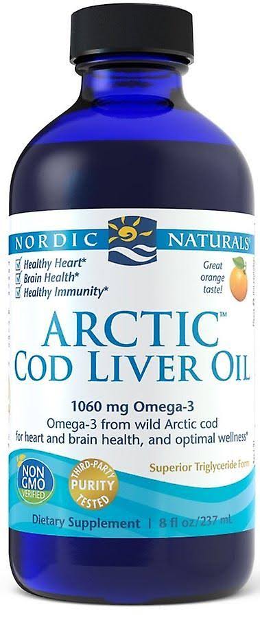 Nordic Naturals Arctic Cod Liver Oil - Strawberry, 8oz