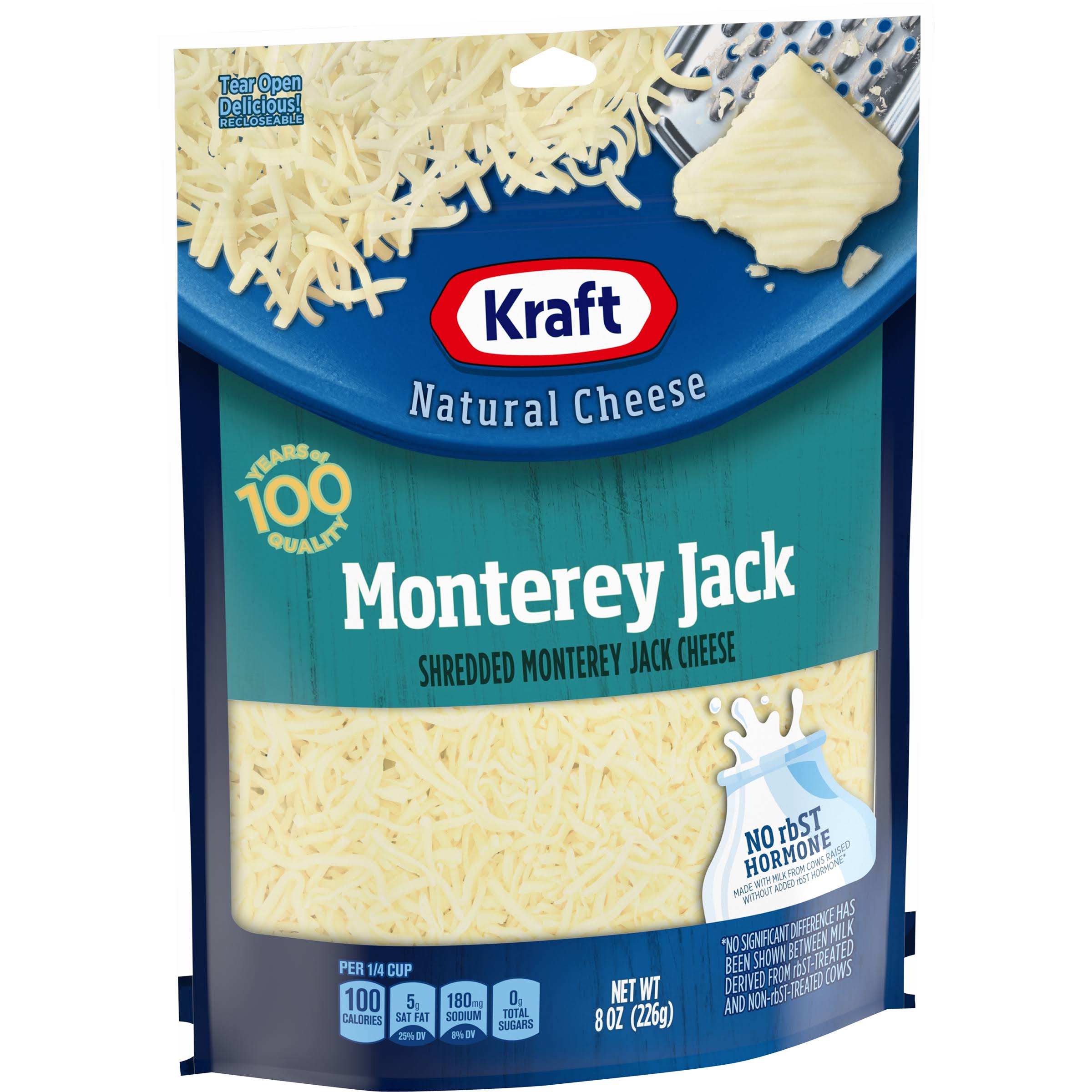Kraft Natural Shredded Monterey Jack Cheese - 8oz
