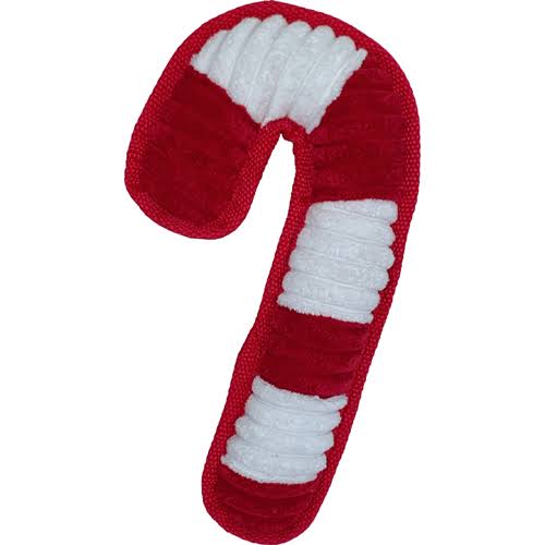 Petlou Christmas Bite Me Candy Cane Dog Toy, 9-in