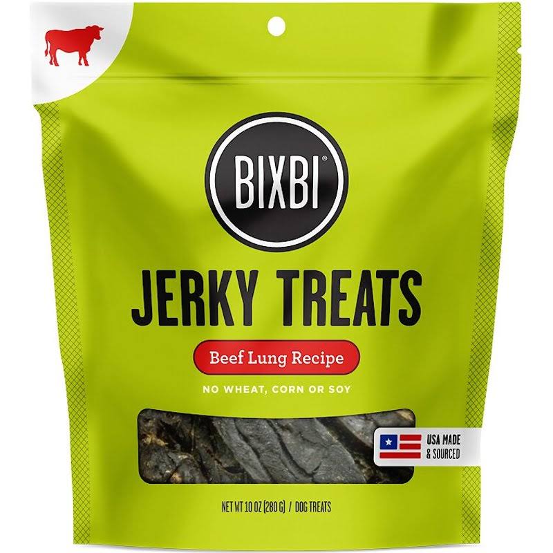 Bixbi Original Beef Lung Jerky Dog Treats 10oz