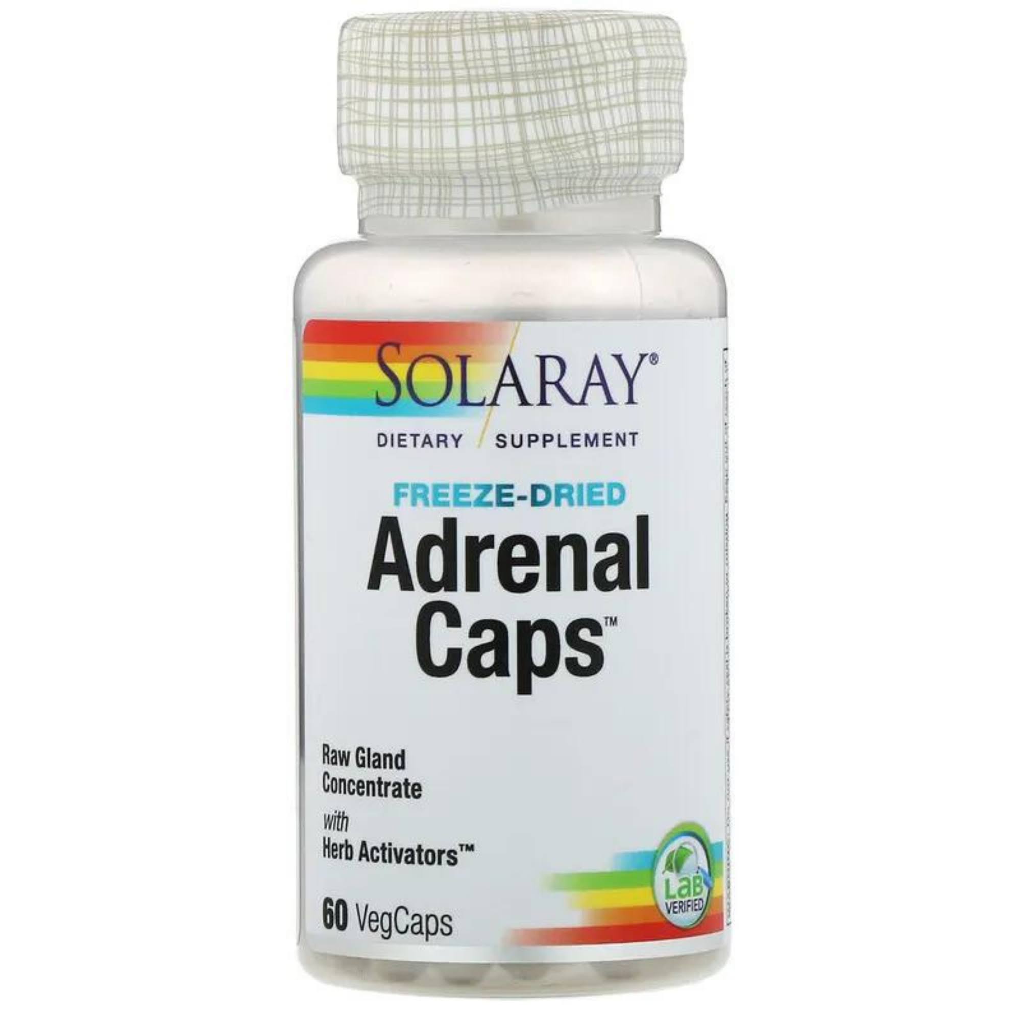 Solaray Adrenal Caps Supplement - 60 Capsules