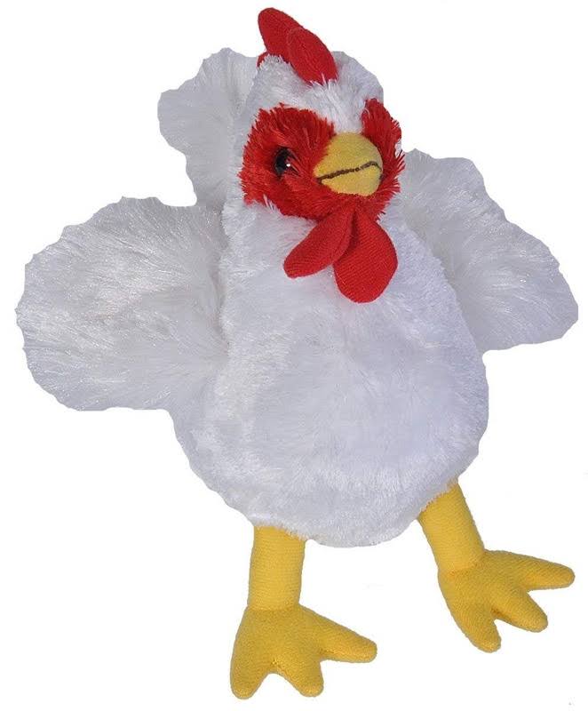 Wild Republic Hug'ems Chicken Plush Cuddly Soft Toy