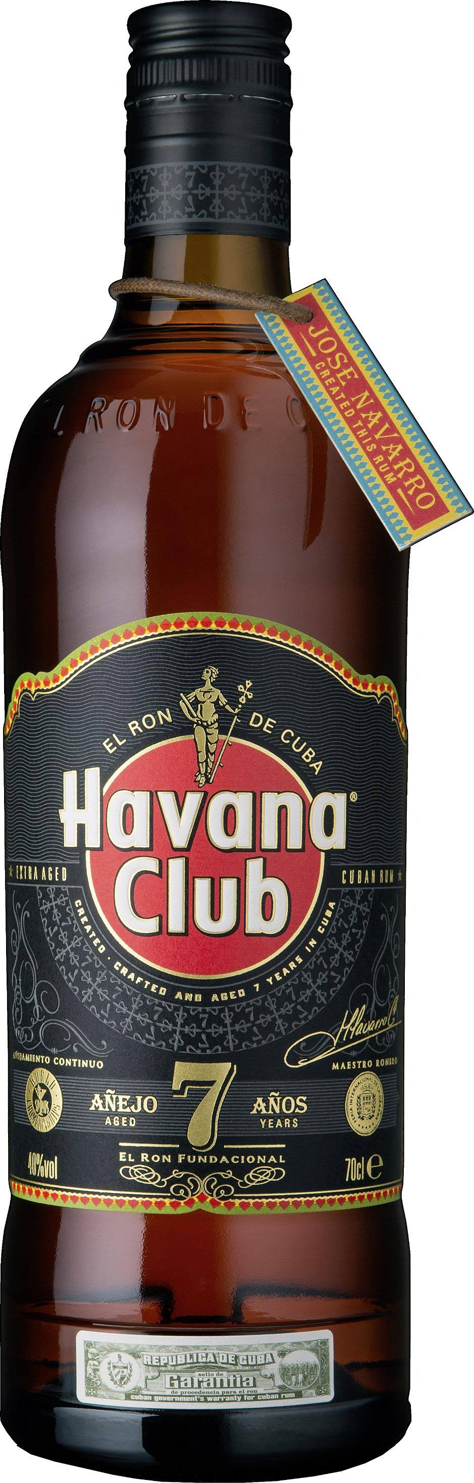 Havana Club 7 Year Old Dark Rum - 700ml