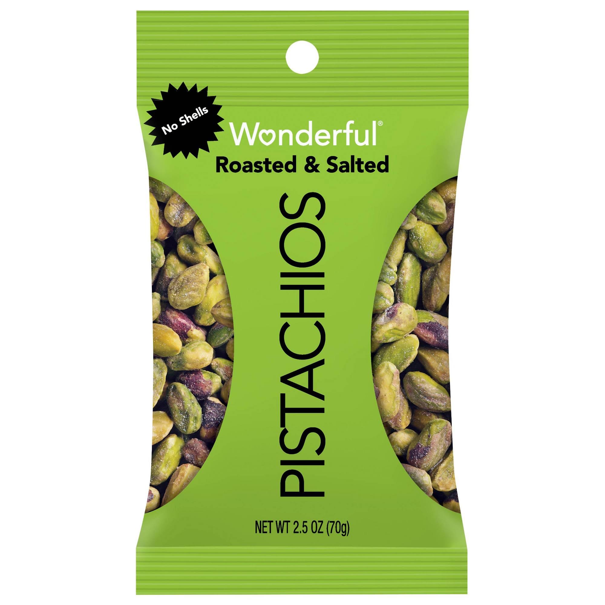 Wonderful Pistachios - Roasted & Salted, 70g