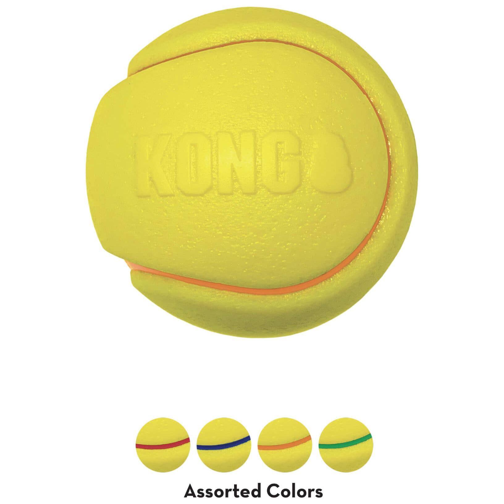 Kong Squeezz Tennis Ball Dog Toy - Large