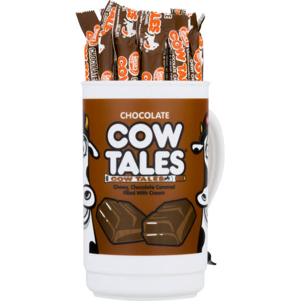 Goetze's Cow Tales Candy Tumbler - Chocolate, 100 Count