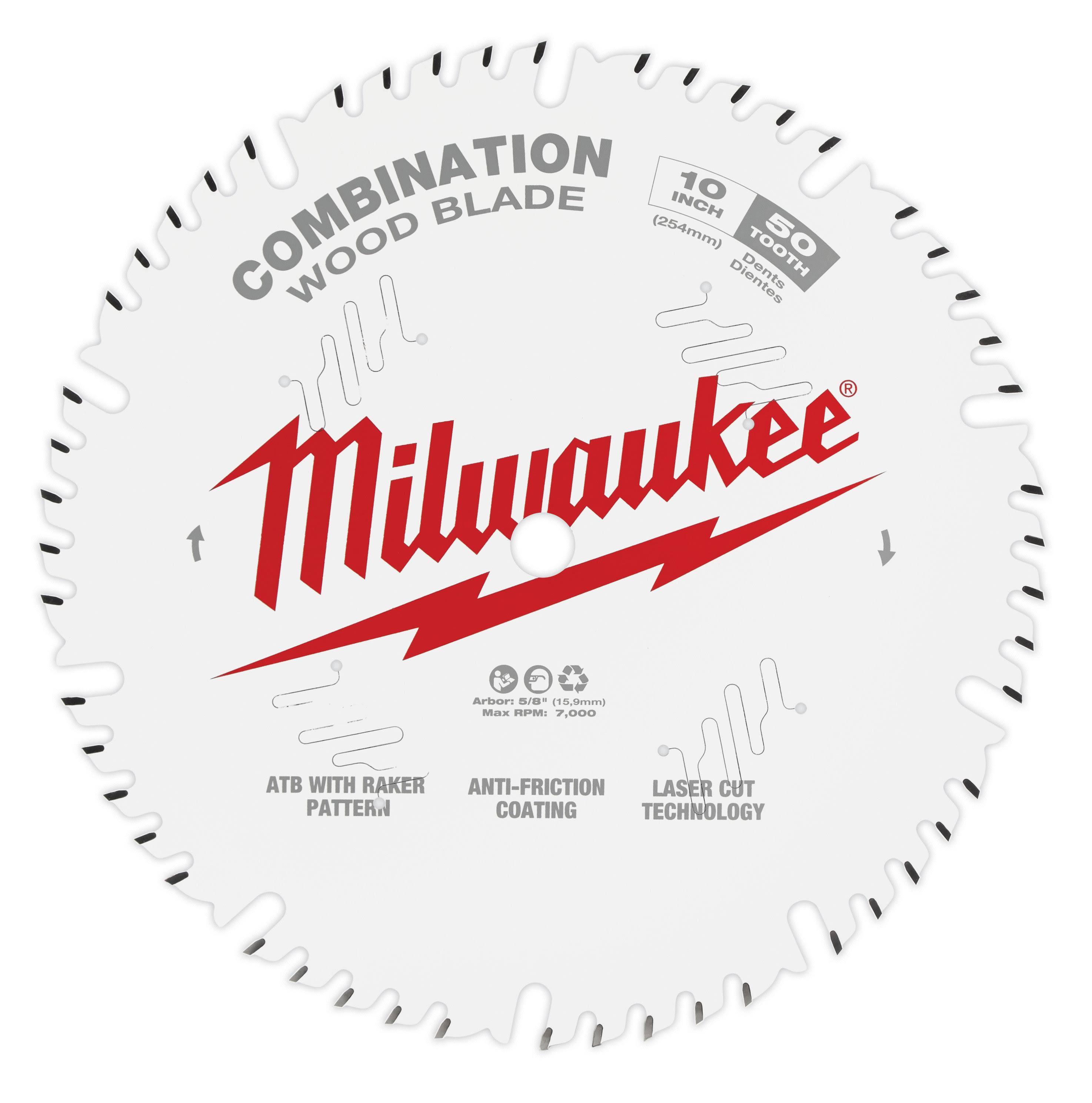 Milwaukee Combination Circular Saw Blade - 50T, 10"
