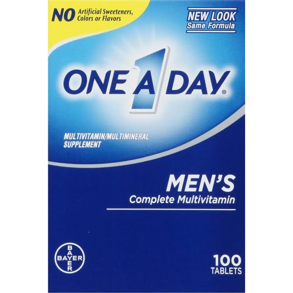One A Day Mens Health Formula Tablets Complete Multivitamin - 100 ct