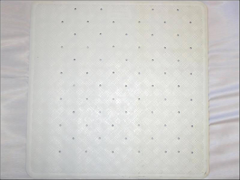 Home Label Rubber Shower Mat White 95058