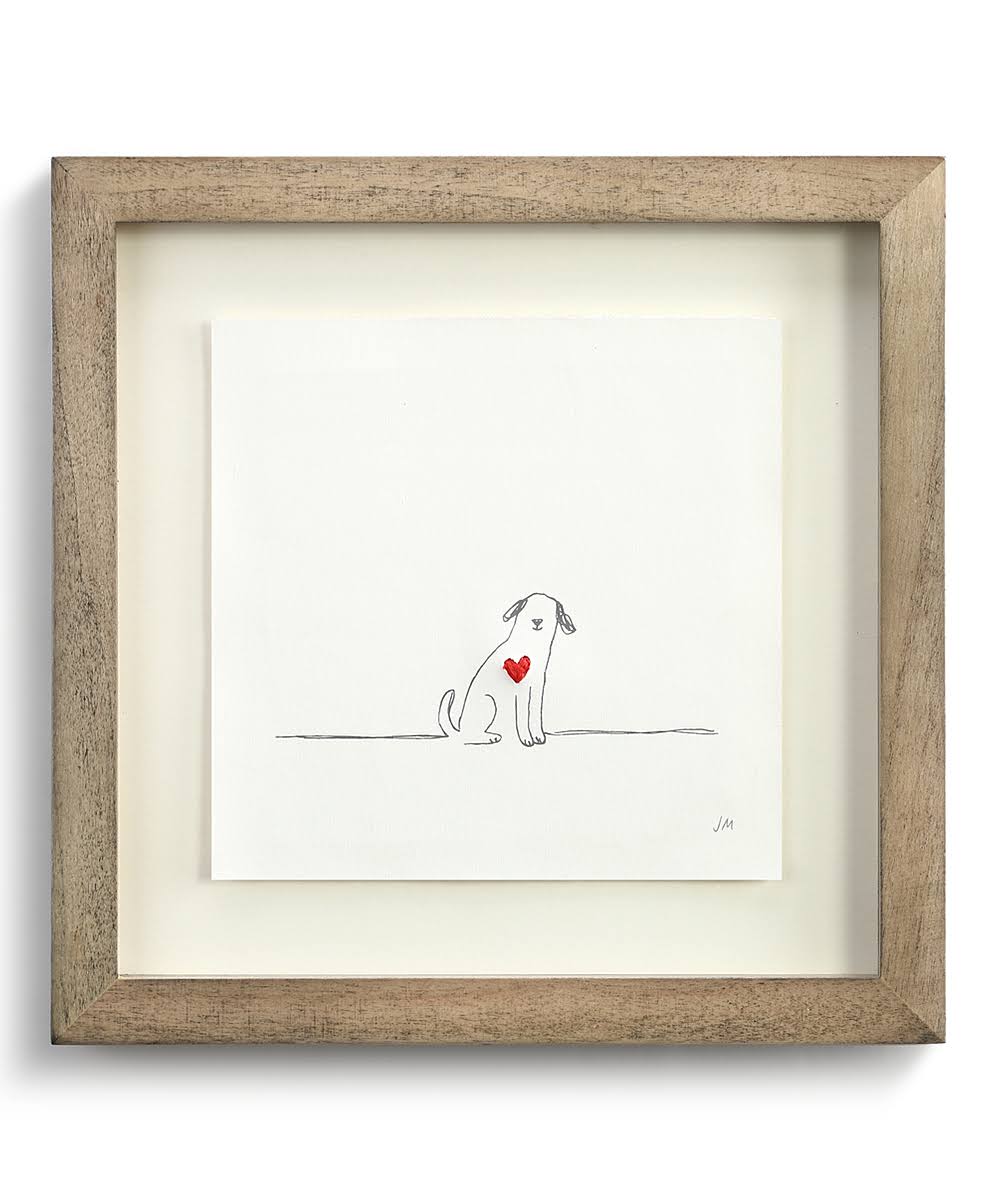 DEMDACO Dog Love Framed Art One-Size