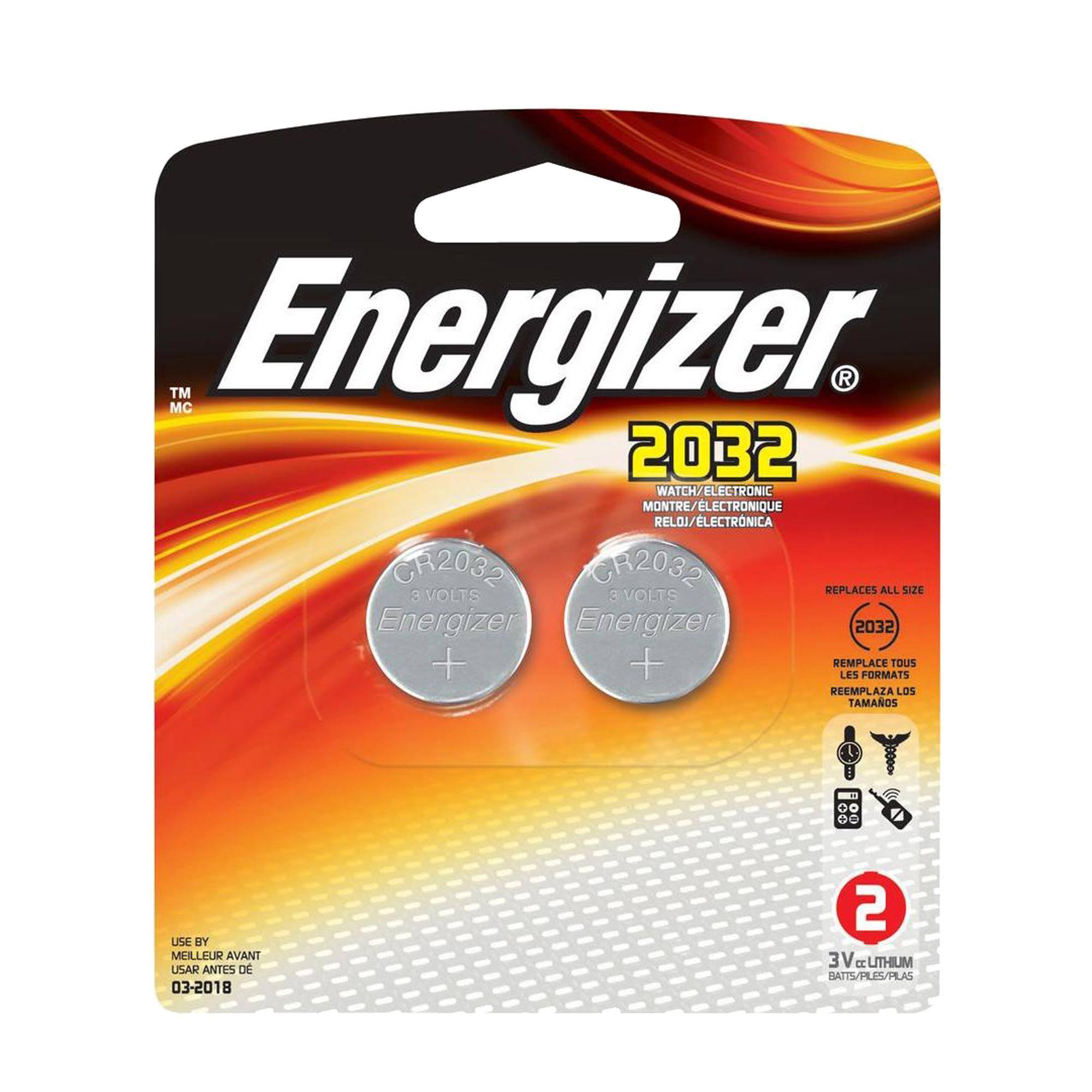 Energizer 2032BP2 Lithium Battery - 3V