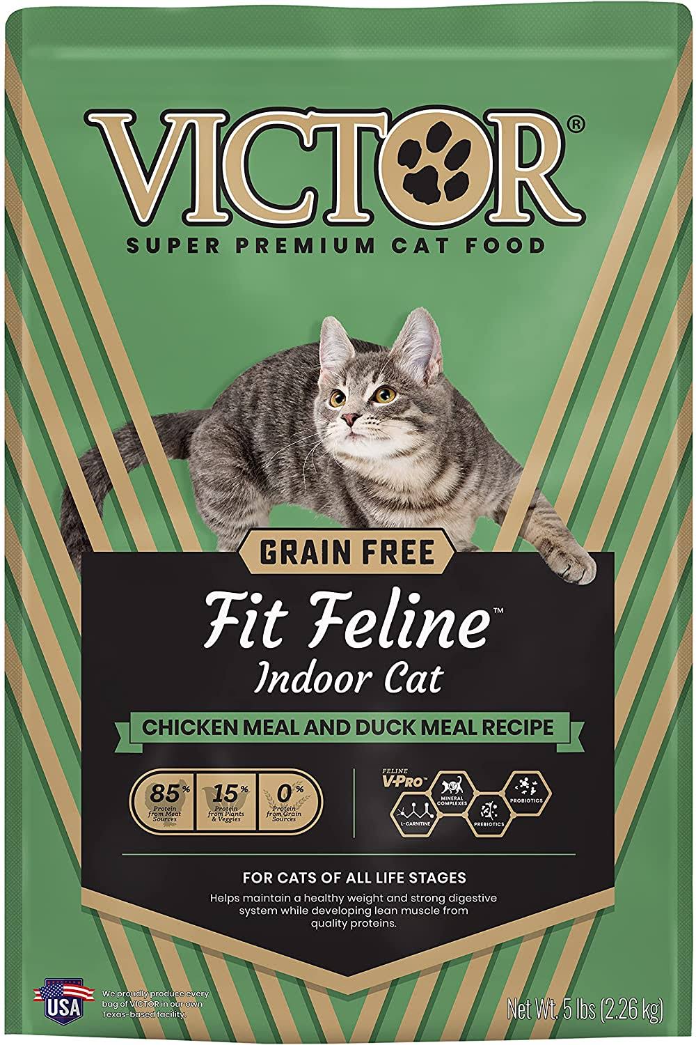 Victor Fit Feline Indoor Grain-Free Dry Cat Food, 5-Lb.
